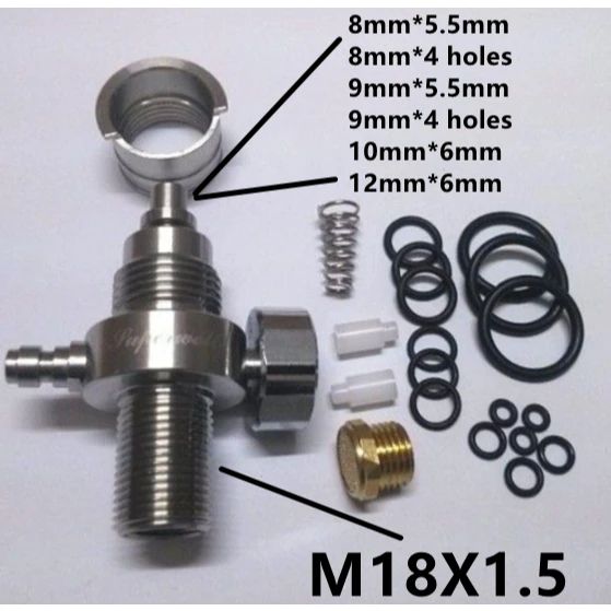 Клапан прямого впрыска из нержавеющей стали Air Force Condor, клапан для измерения давления M18X1,540 МПа.