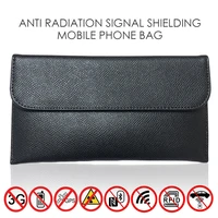 rfid signal blocking pouch leather mobile phone shielding bag radiation protection positioning information anti leakage bag