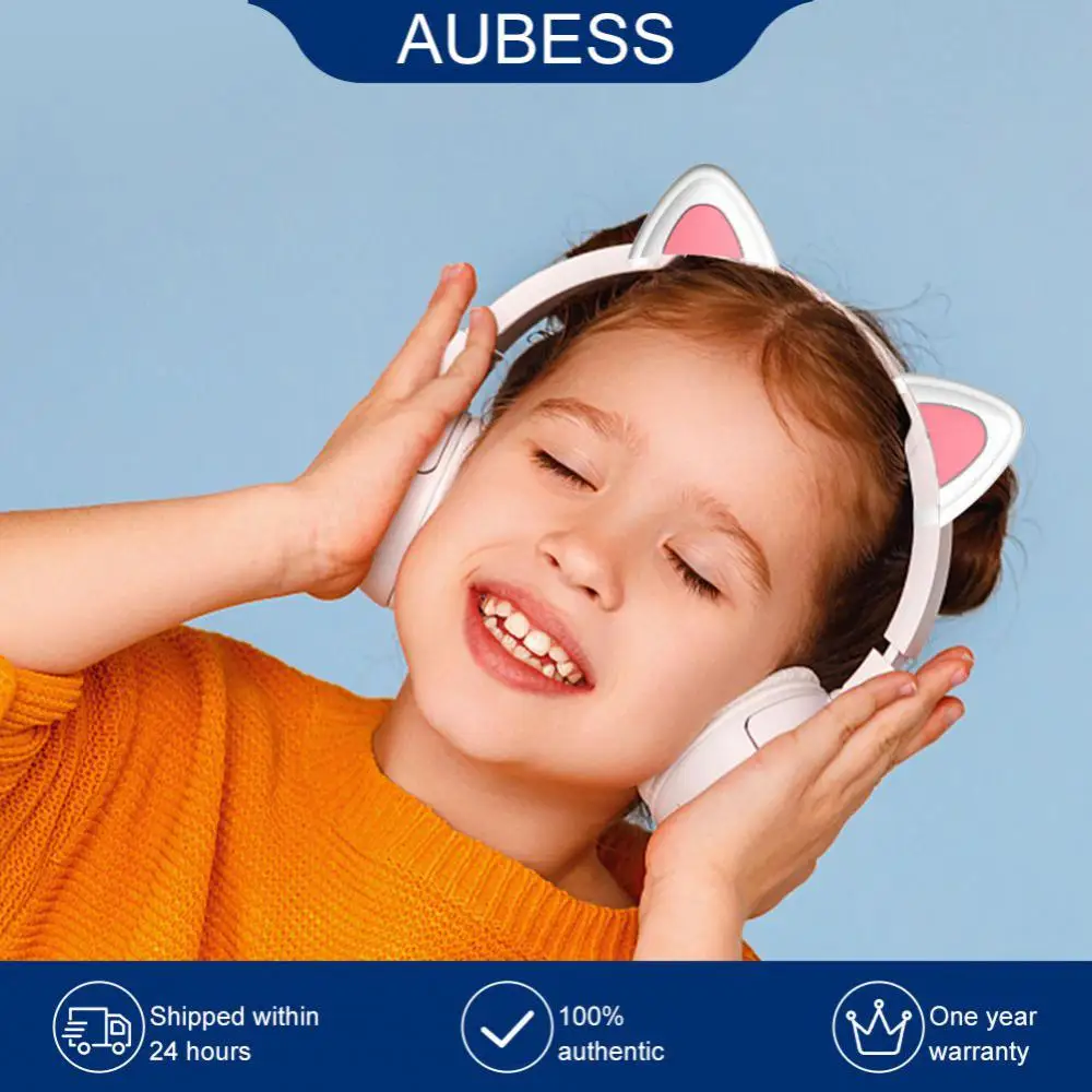 

Cat Ear Pendant Lightweight Universal Headset Decorations Wireless Earbuds Headphone Cat Earmuffs Earphone Accessories Silicone