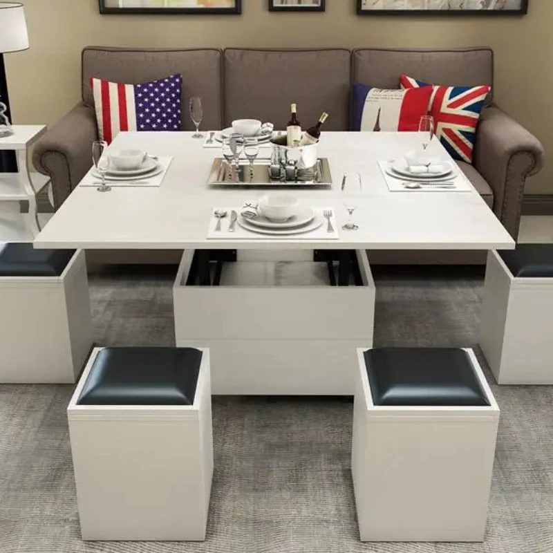 Складной поднимающийся стол и стол. Многофункциональный чайный столик с