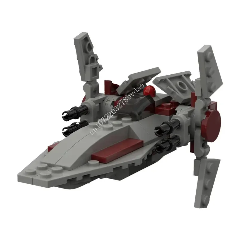 

93PCS MOC Space Battle Series V-Wing Microfighter Model Building Block Architecture DIY Assemblys Kids Birthday Toys Gifts