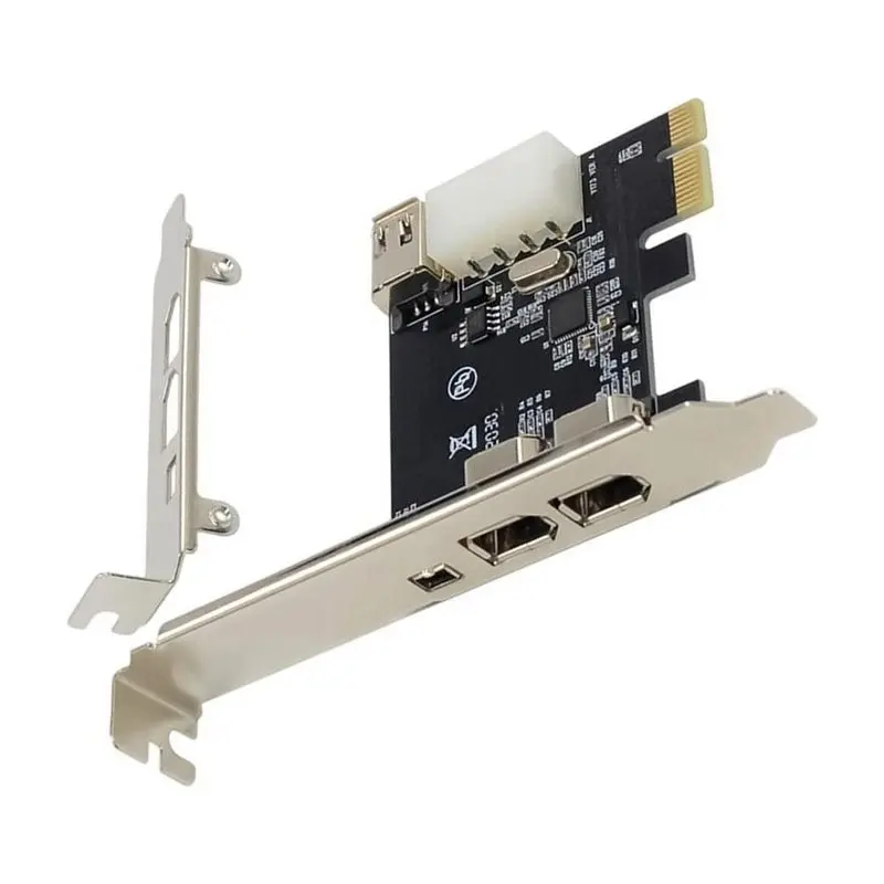 Фото A53M-VT6315 1394A Firewire 4Pin PCI-E 1X To PCI-Express IEEE1394A 3+1 Карта расширения с адаптером звуковой карты №4