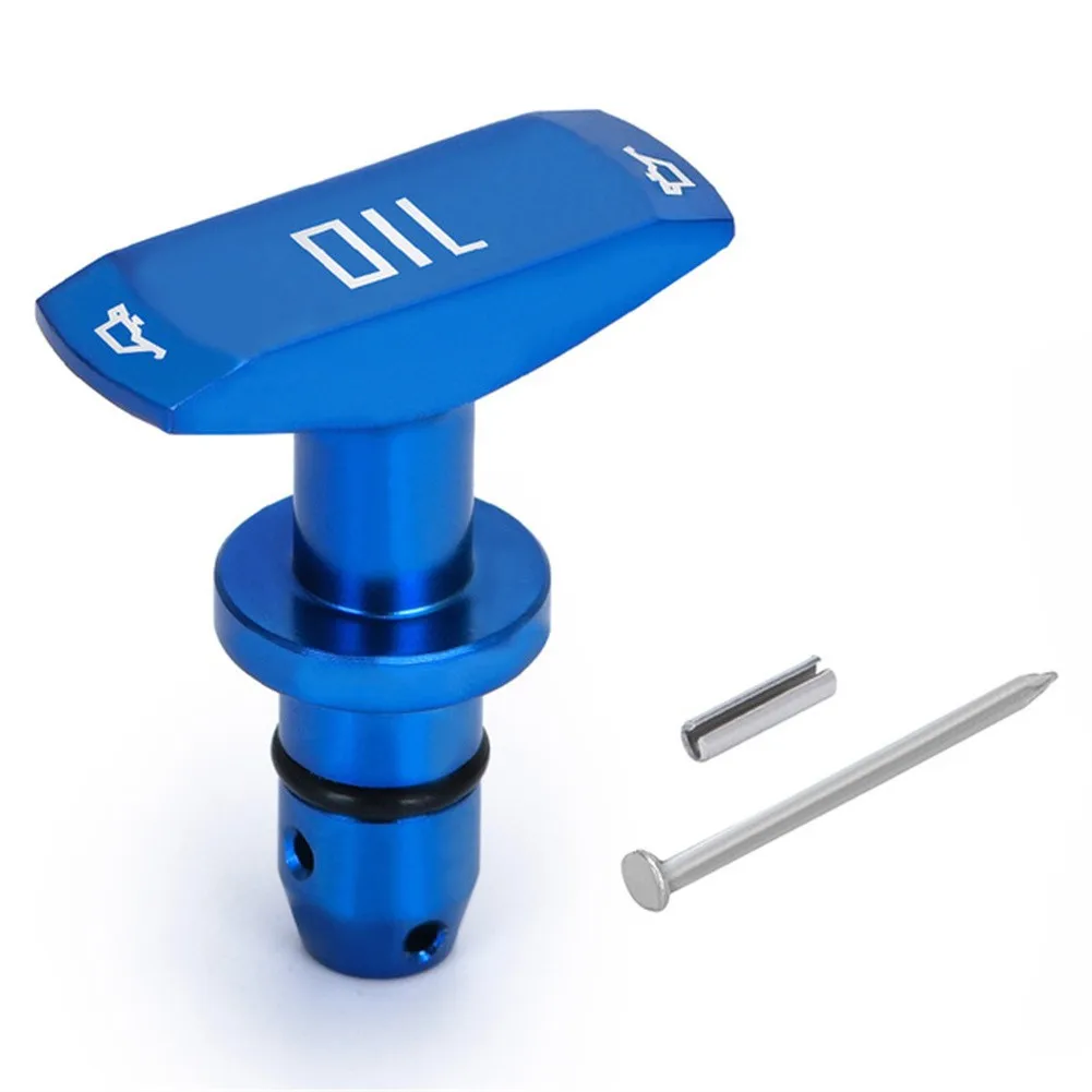 

Car Oil Dipstick Pull Handle Engine Oil Pullhandle Aluminum Billet Brand New Universal Automobile Replacement 45 X 37.5 X 5mm