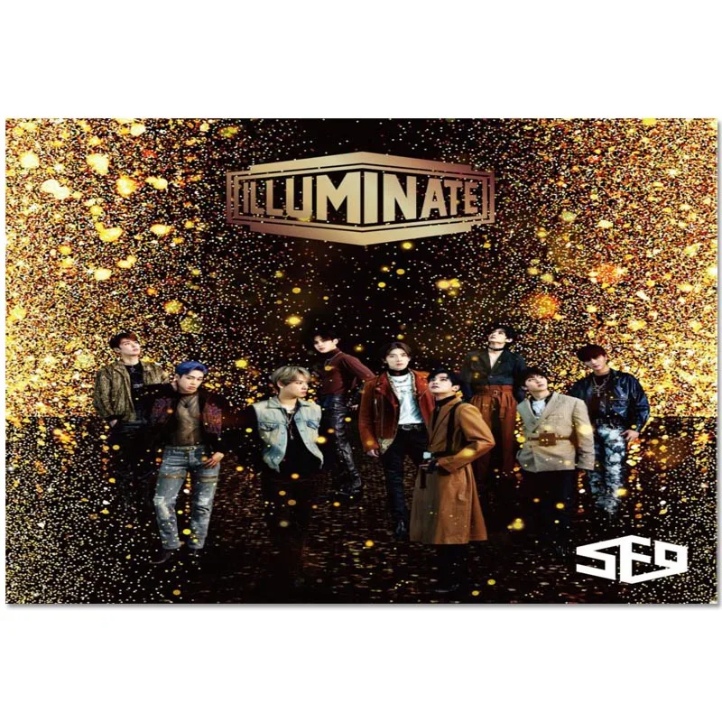 Новое поступление Холщовый постер KPOP SF9 индивидуальная печать модный плакат для