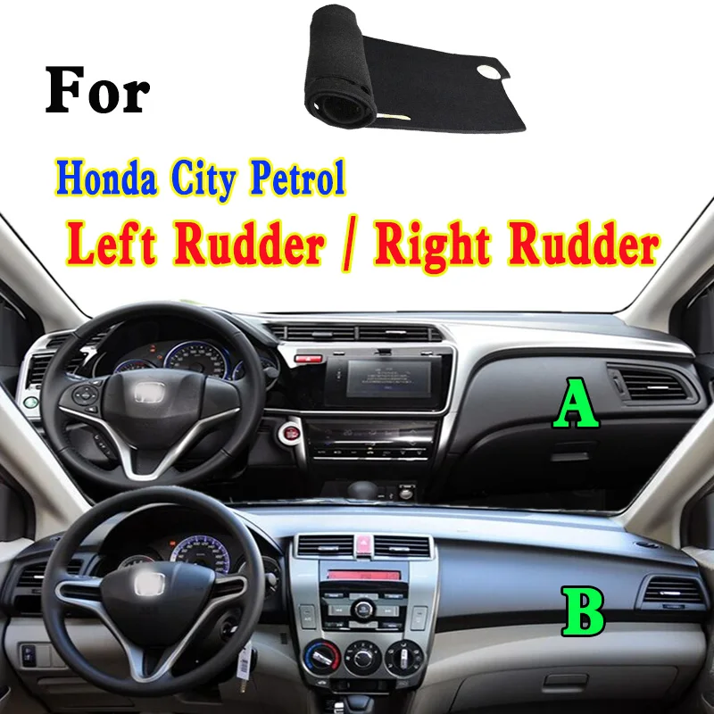 

For Honda City GM2/3/4/5/6/9 Car-Styling Dashmat Dashboard Cover Instrument Panel Insulation Sunscreen Protective Pad Ornaments
