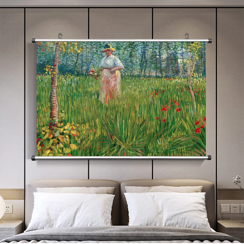 Рисунок на холсте Звездная ночь над Роном Винсент Ван Гог Пшеничное поле с