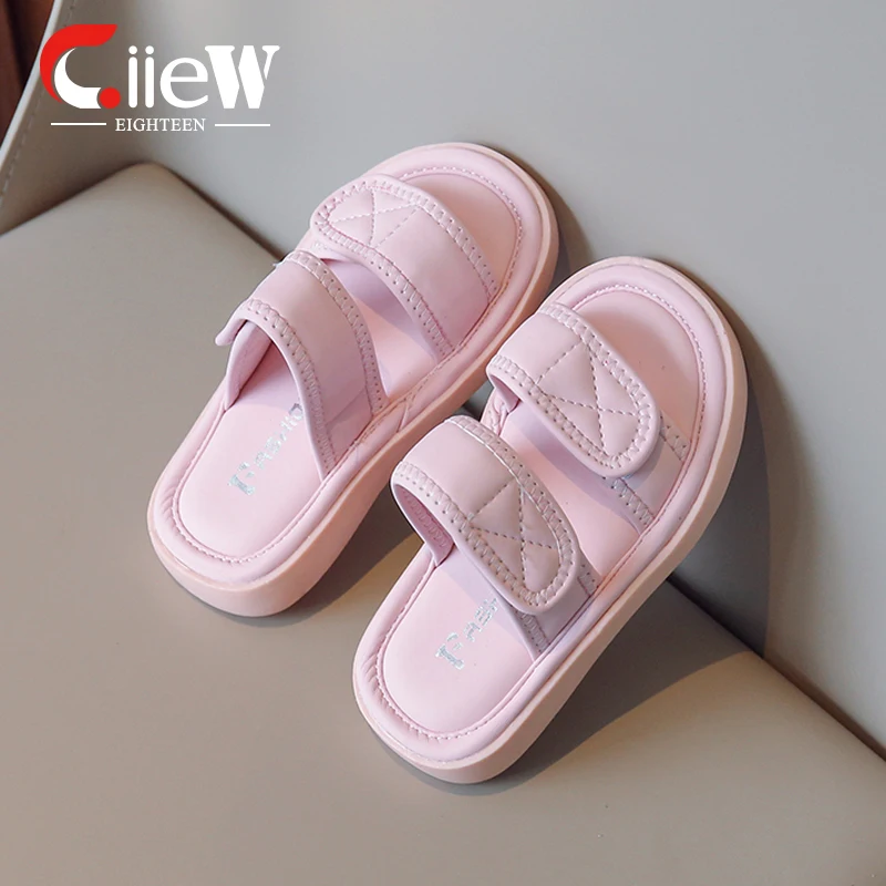 

Size 26-36 Summer Girls Slippers Fashion Sandals for Girls Hoop & Loop Girl Flip Flops Comfortable Shoes Girl sandalias niña