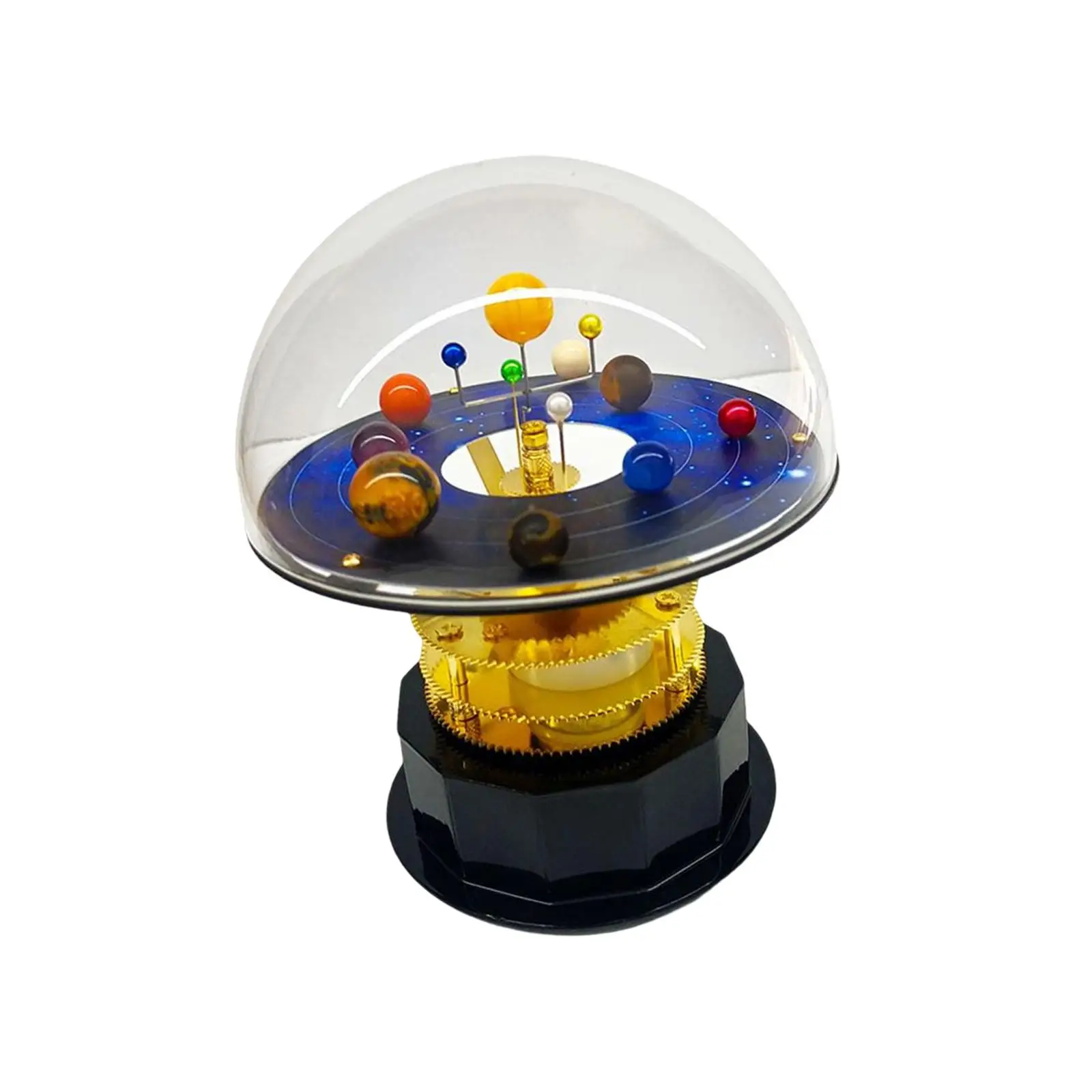 

Metal Tabletop Planets Decoration Retro Grand Orrery Model Solar System for Living Room Offices Bedroom Desktop Ornaments