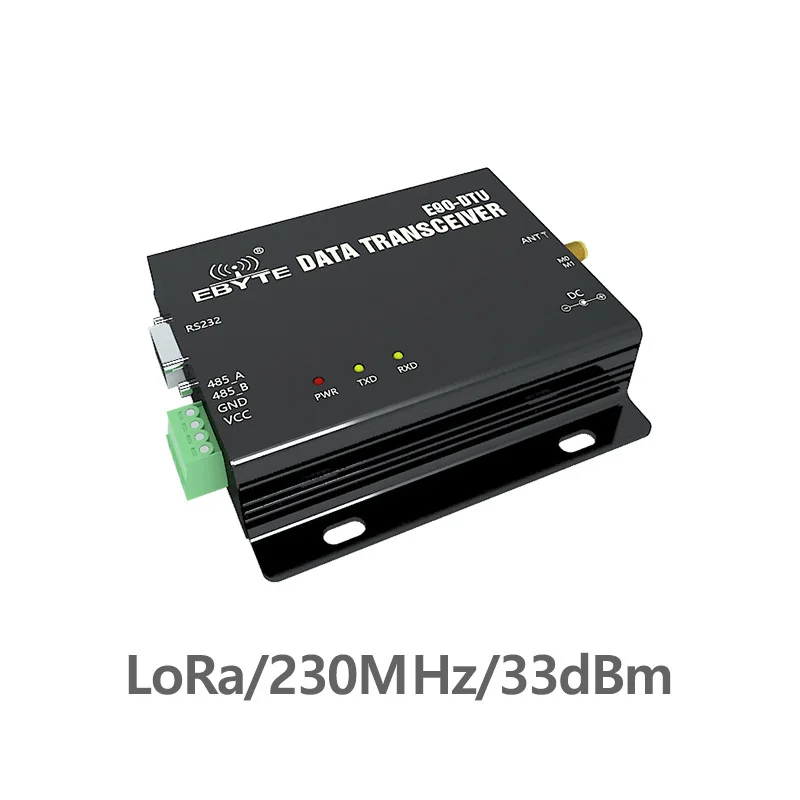 

RS232 RS485 230 МГц, узкодиапазонный TCXO 2 Вт, 33 дБм, E90-DTU-230N3 3, беспроводной трансивер на большие расстояния, 8 км, радиомодем