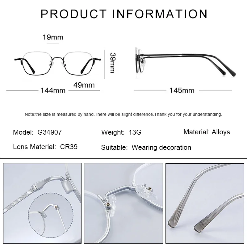 KJDCHD 2025 новый дизайн унисекс ретро полурамки очки компьютерные прогрессивные по