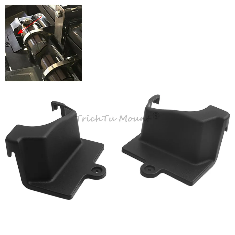 Фото Для Polaris RZR XP 1000 EPS 2015 2016 2017 2018 # 5452043-070 5452044-070 Деталь для UTV, 1 пара, панель резервуара амортизатора, пластик, черный №1