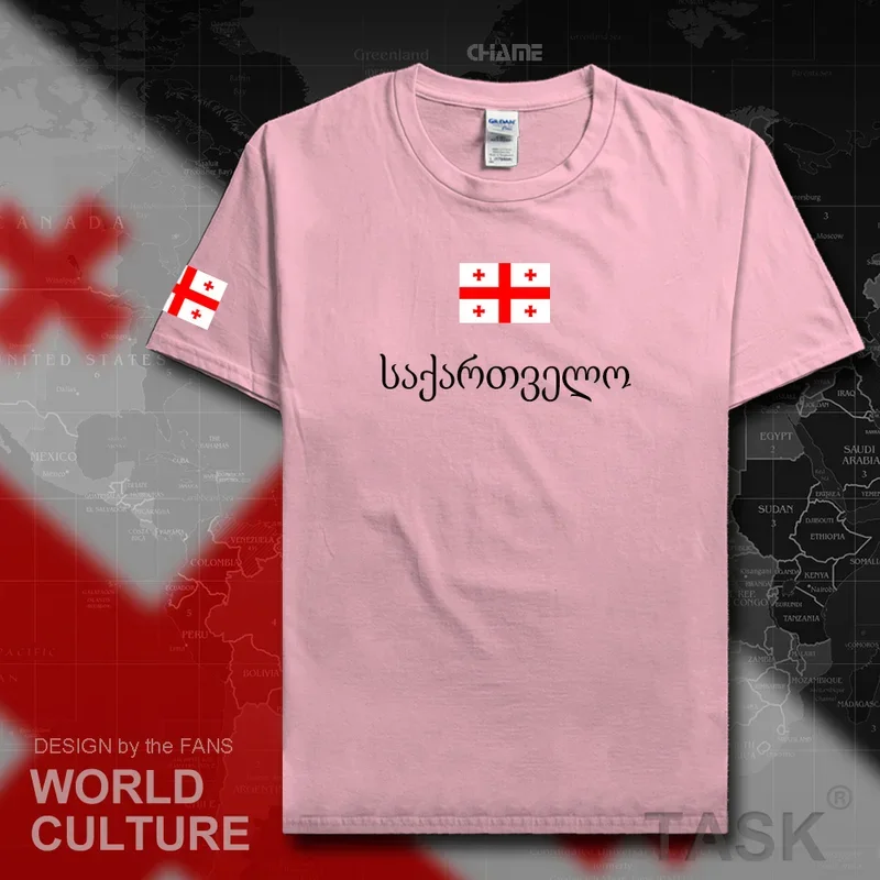 Мужские футболки из Джорджия мода 2017 футболка национальной сборной 100% хлопка