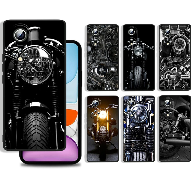 

Cross motorcycle sports Metal Cover For Huawei P50 P40 P30 P20 Lite 5G Nova Plus 9 SE Pro 5T Y9S Y9 Prime Black Phone Case