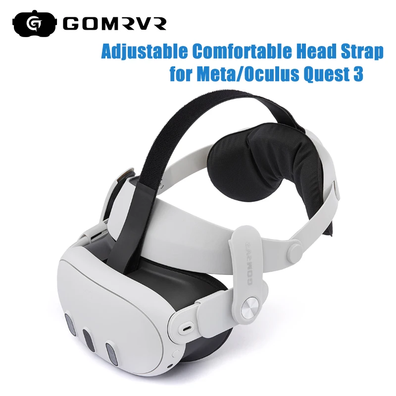 Регулируемый головной ремень GOMRVR для Meta Quest 3, обновленная Элитная повязка на голову, альтернативный головной ремень для Oculus Quest 3, аксессуары виртуальной реальности