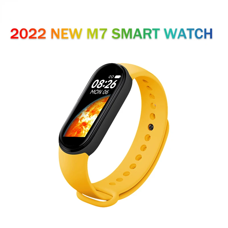 

Смарт-часы M7 для мужчин и женщин, спортивные водонепроницаемые цифровые наручные часы с динамическим дисплеем, с трекером звонков, сообщени...