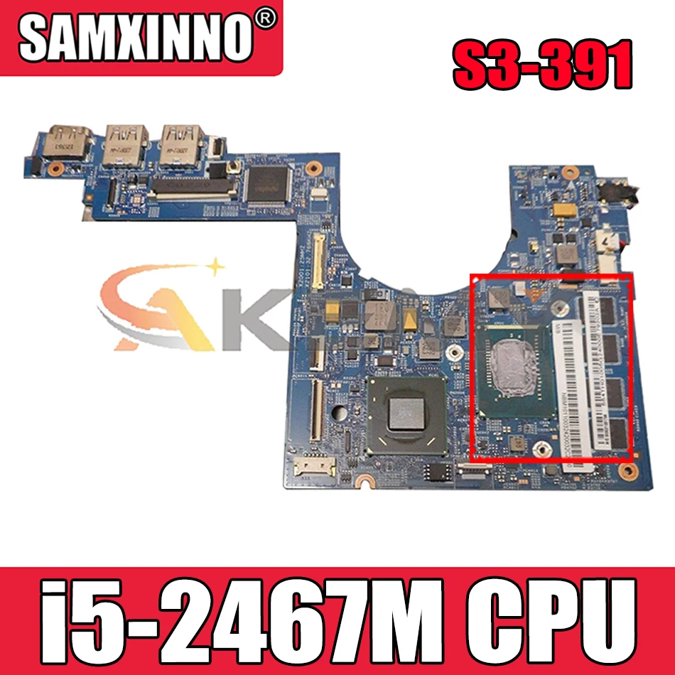 

AKEMY NBM1011002 48.4TH03.021 Laptop motherboard For Acer Aspire S3 S3-391 INTEL i5-2467M CPU DDR3