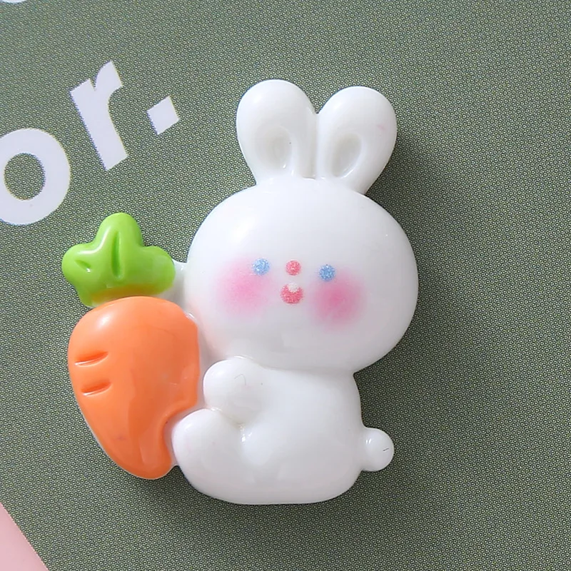 

10 шт. новое милое мультяшное лицо медведя, серия кроликов с фруктами, смола, альбом для вырезок, ювелирные изделия своими руками, шпилька, аксессуары, украшение, ремесло A94