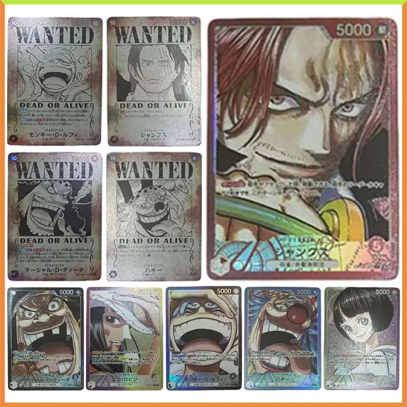 Аниме ONE PIECE DIY ACG Shanks Багги Луффи Робин Преломление Настольная боевая игра