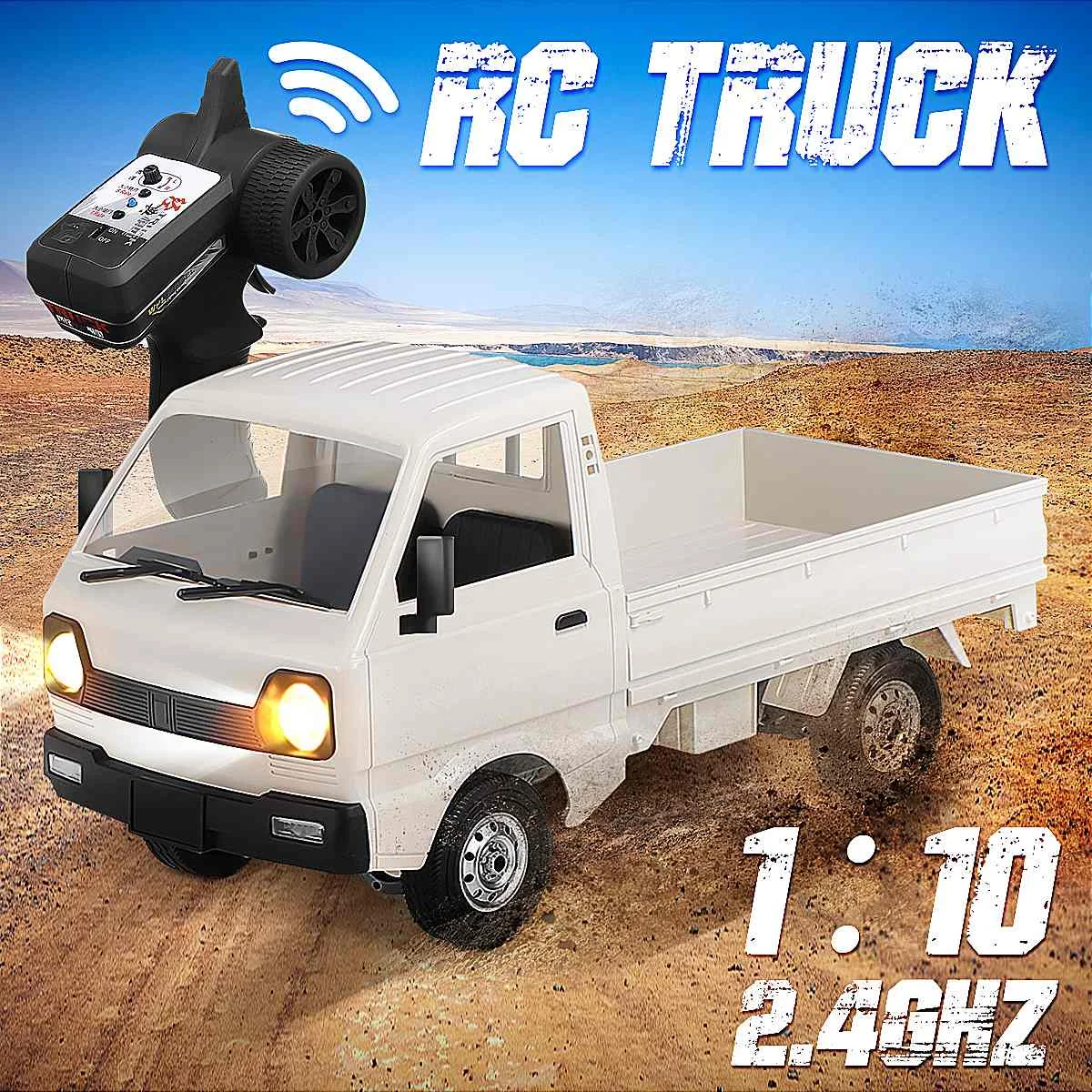 

WPL D12 1:10 2WD RC автомобиль 2,4 г радио управления СВЕТОДИОДНЫЙ Автомобильный светодиодный светильник на дороге 260 коллекторный мотор электричес...