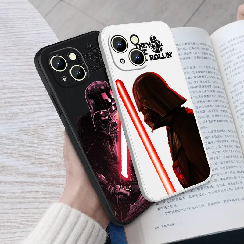 

Cute Disney S-Star Warsrgvr Phone Case For Apple iPhone 14 13 12 mini 11 Pro Max 8 7 Plus XR XS X Liquid Rope Funda Cover