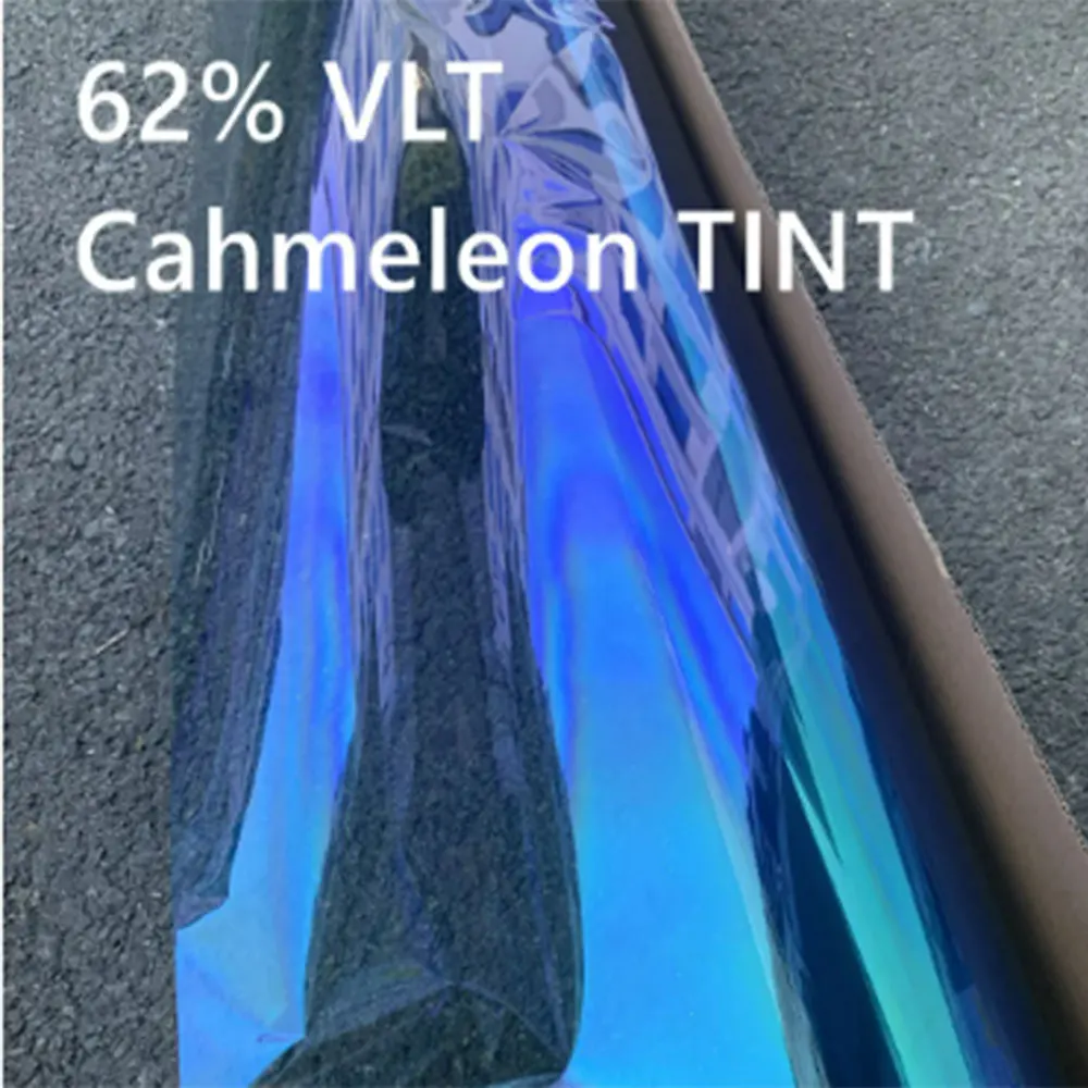 Тонировка окон для автомобилей фиолетовый синий 62% VLT хамелеон тонировочная