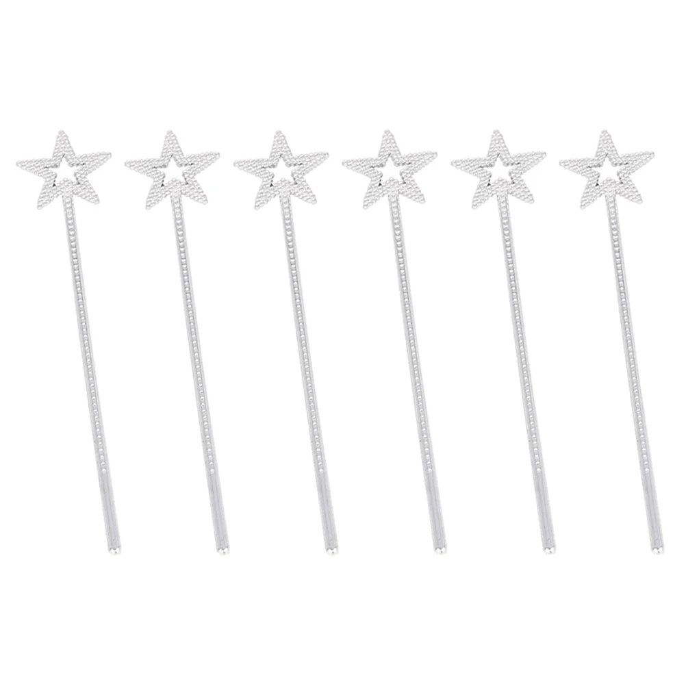 

Wand Fairy Wands Costume Star Accessories Girls Silver Plastic Kids Party Sticks Magical Mini Elf Gold Angel Cosplay Dress Up