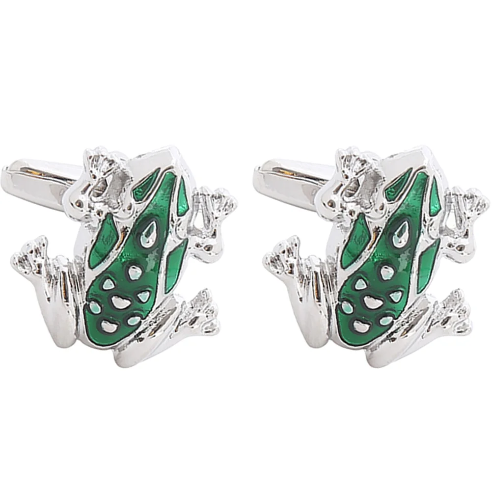 Запонки в виде лягушки подарки шеф-повара для мужчин любителей дедушек мужские