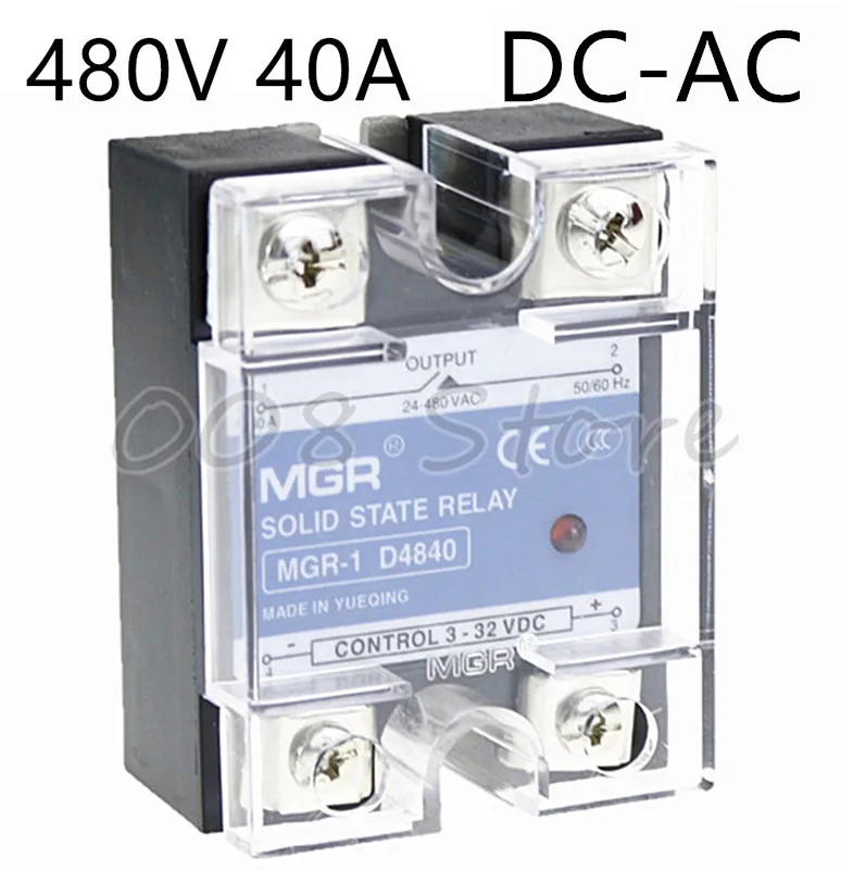 

Mager SSR 40A 480V DC-AC Твердотельное реле Quality Goods MGR-1 D4840