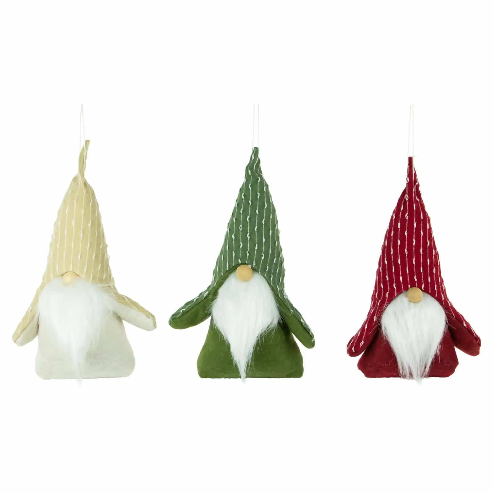 

Northlight Set of 3 Standing Plush Gnomes Christmas Fgures 8.5"