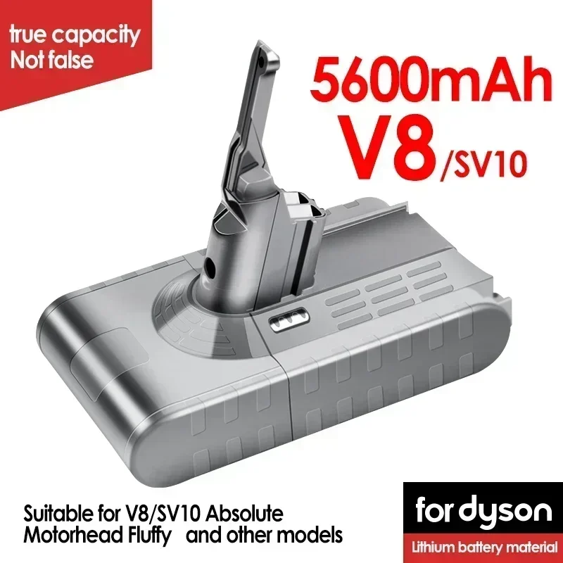 Dyson V8 V7 Аккумулятор для пылесоса SV10 5000 мАч 21 6 В Полный/пушистый/животный