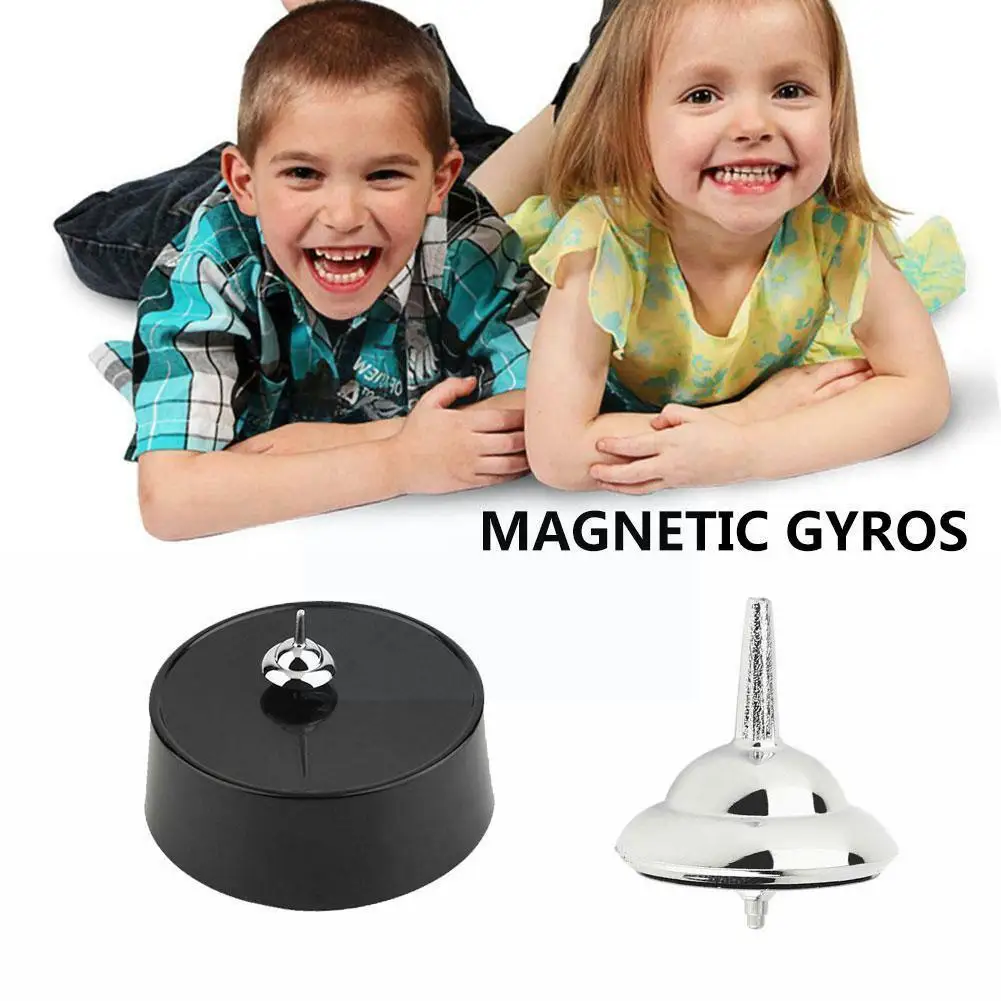 

1pcs Magnetic Gyroscope Toy Intelligent Forever Moving Spinner Desktop Toy Stress Classic Relief Perpetual Gyro Motion X2n1