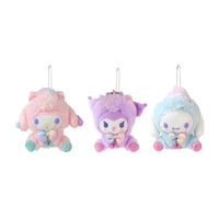sanrio 12cm plush pendant cartoon transformed into unicorn series cinnamoroll my melody cute plush doll kuromi doll pendant gift