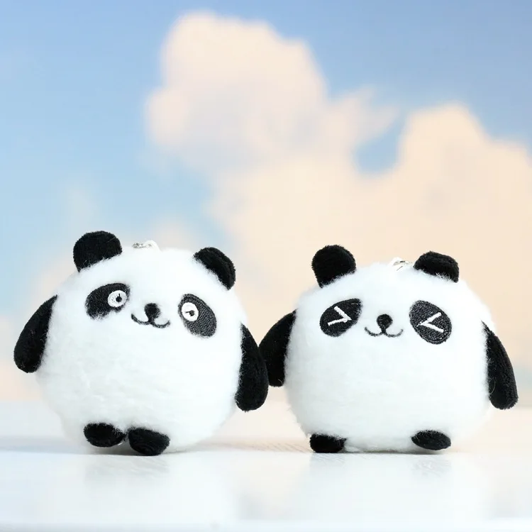

10CM Stuffed Animal Plush Keychain Toy Stuffed Panda Toy Promotion Small Animals Plush Panda Keychain Mini Plush Toys Kids Dolls