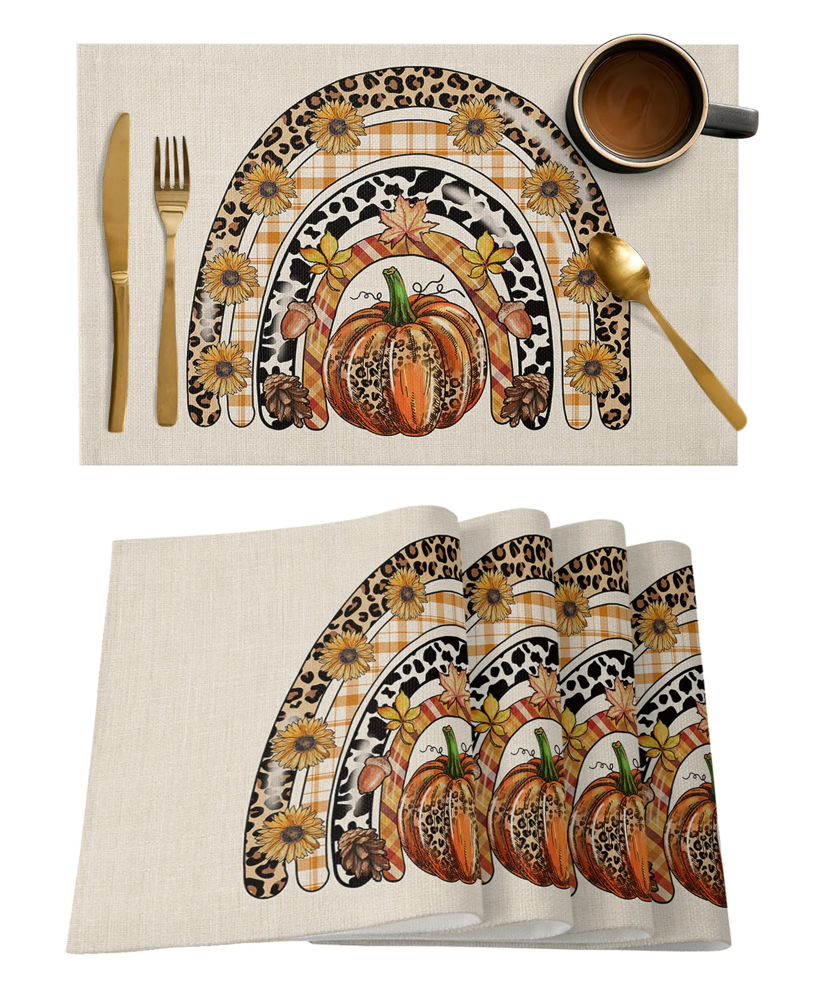 

4/6 шт., термостойкие коврики для кухонного обеденного стола