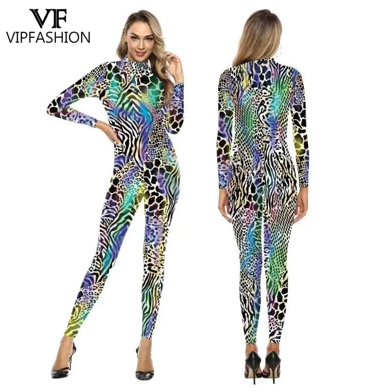 Модный комбинезон для косплея VIP с психоделическим принтом змеи одежда карнавала