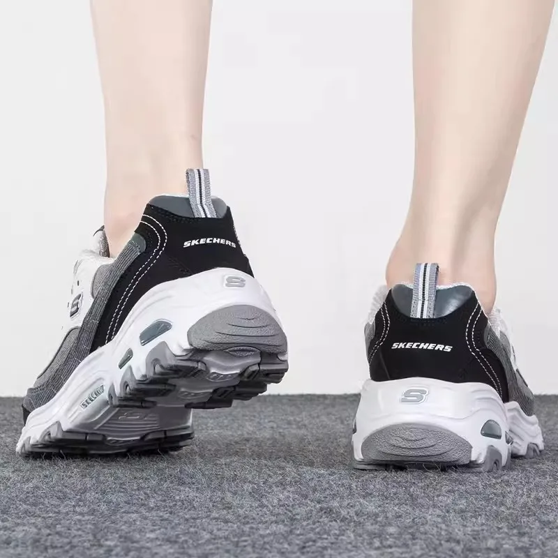 Skechers Women's sneakers Fashion Casual shoes Retro shock-absorbing Panda