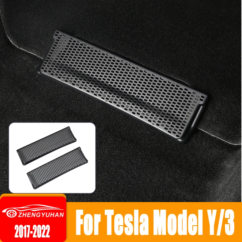 

For Tesla Model Y 2021 2022 Air Conditioning Vents Anti-Blocking Dust Cover For Air Vents Under Car Seats Model Y Accessories