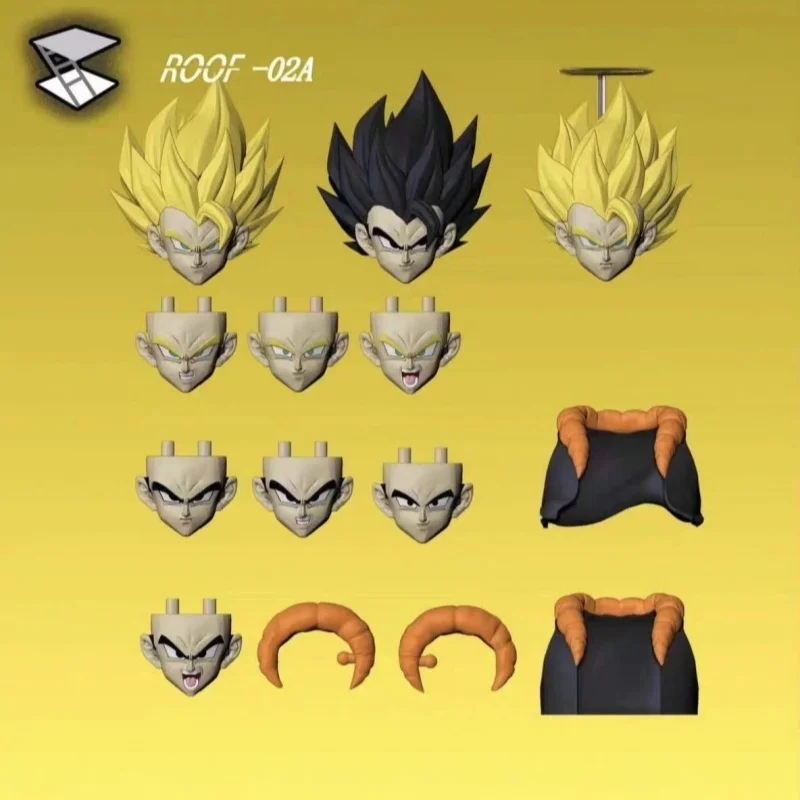 Фото Коллекционная фигурка Dragon Ball 1/12 Камионе 02a Гоуджета-кикбоксер в стиле тайского бокса, Супер Сайян, с подвижными суставами, подарок №4