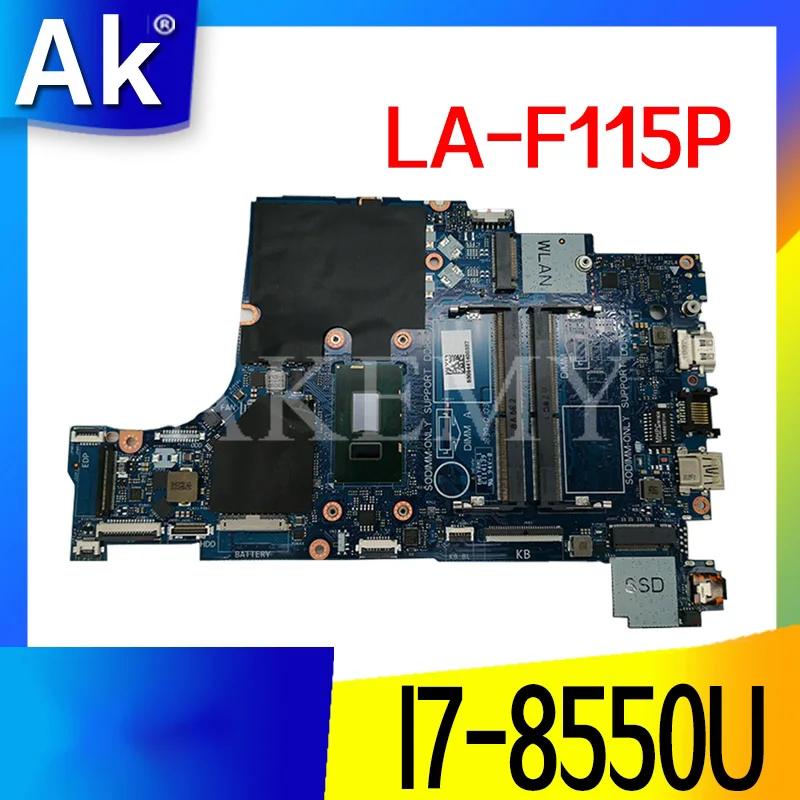 

For DELL Inspiron 5570 5770 laptop motherboard CAL50/DAL10 LA-F115P CN-0Y8YF0 Y8YF0 WITH SR3LC I7-8550U 4GB 100% fully tested