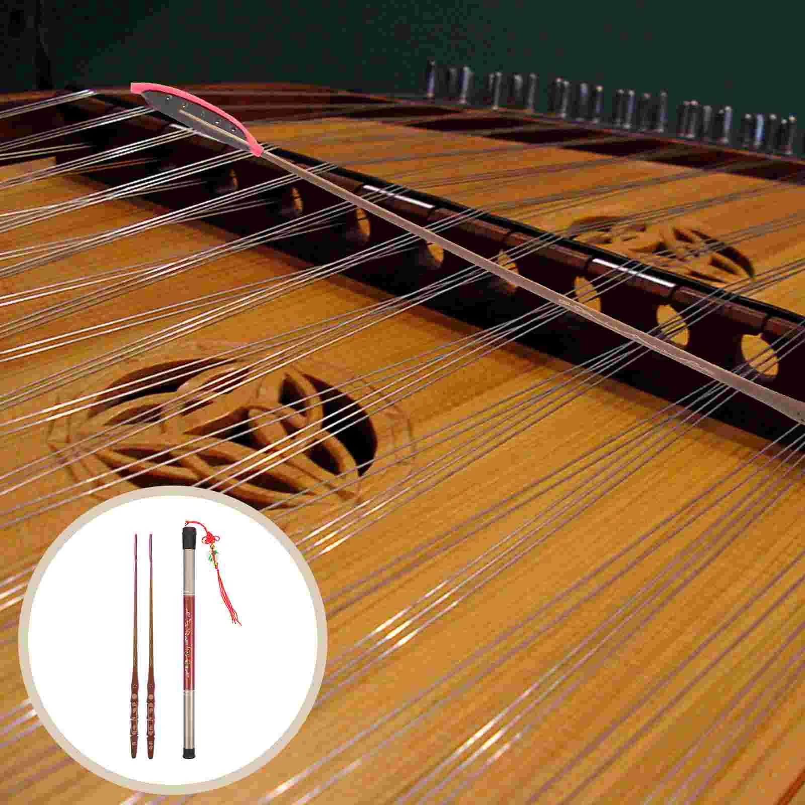 

2 Pcs Stretchy Jeans Yangqin Bamboo Dulcimer Ebony Strip Head Piano Durable For Performance