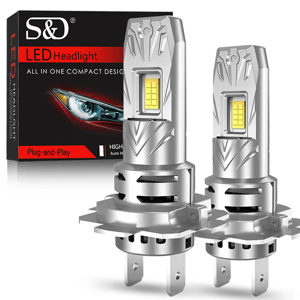 

30000LM H7 Комплект светодиодных фар Мини-лампа 120 Вт 3570 CSP для автомобильных фар Авто противотуманные фары Canbus H7 Led Turbo Автомобильный 6000K 12V