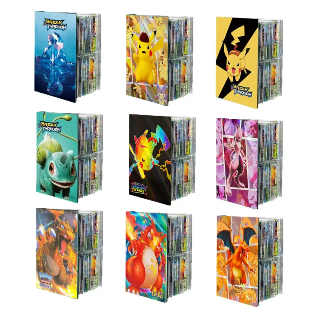 

240Pcs Pokemon Cards Album Books Game Collection Cards Kawaii Anime Holder Hobby VMAX File Loaded List Christmas Kids Toys Gift