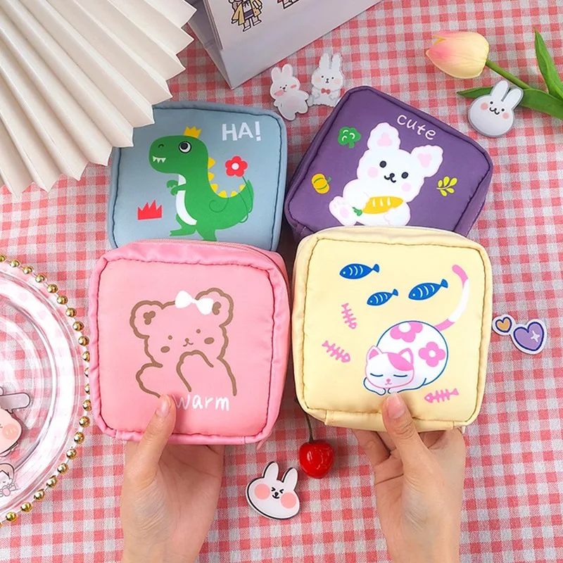 

Women tampon mini small storage bag large-capacity wash bag travel carry-out cosmetic bag coin purse data cable storage bag