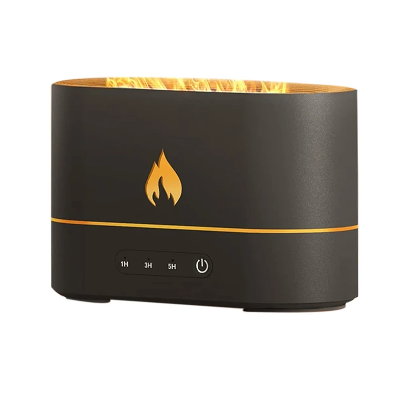 

Диффузор эфирного масла для ароматерапии, увлажнитель с распылителем пламени, распылитель холодного тумана для спальни с 7 цветами, комнаты...