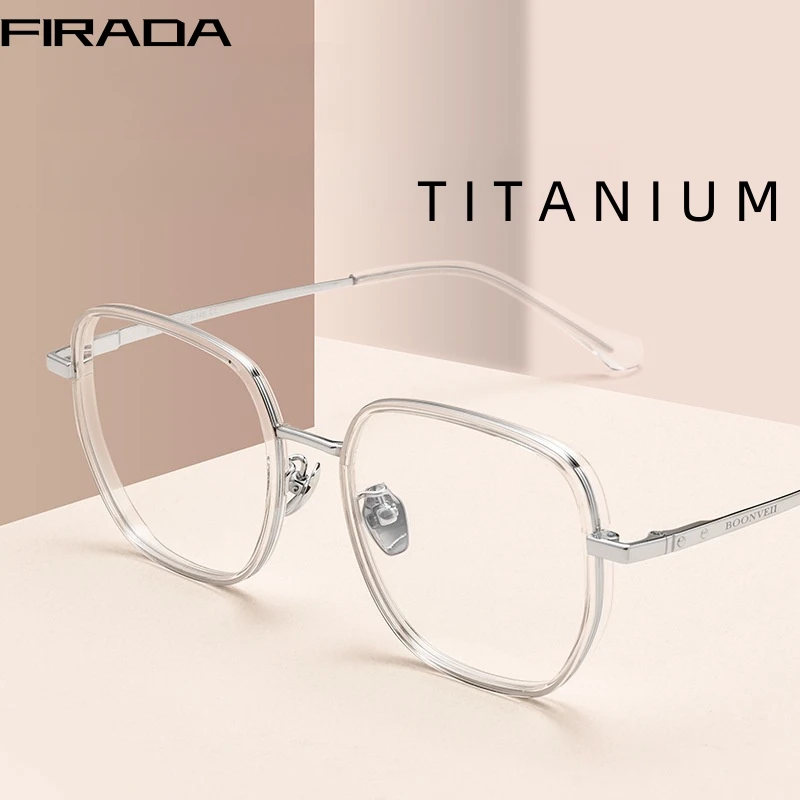 Модные удобные очки FIRADA женские винтажные стандартные титановые роскошная