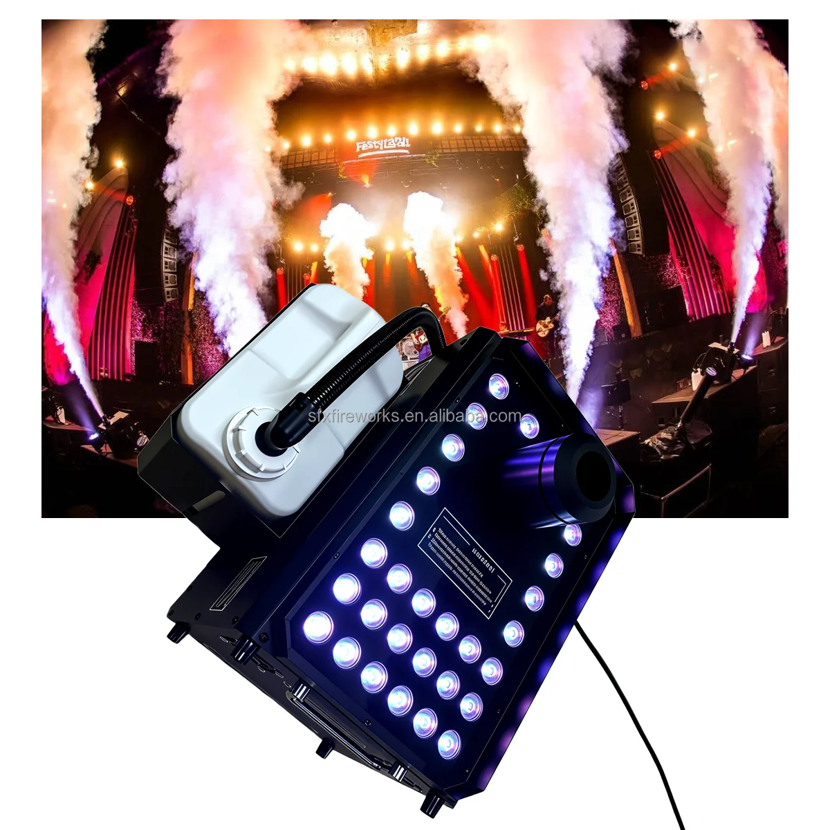 Новая модель дым-машины Super Fog Jet 4000W с LED-подсветкой RGB для создания спецэффектов на сцене, для вечеринок, диджеев, ночных клубов и шоу (art.: 3920db82479ff) - 3920db82479ff