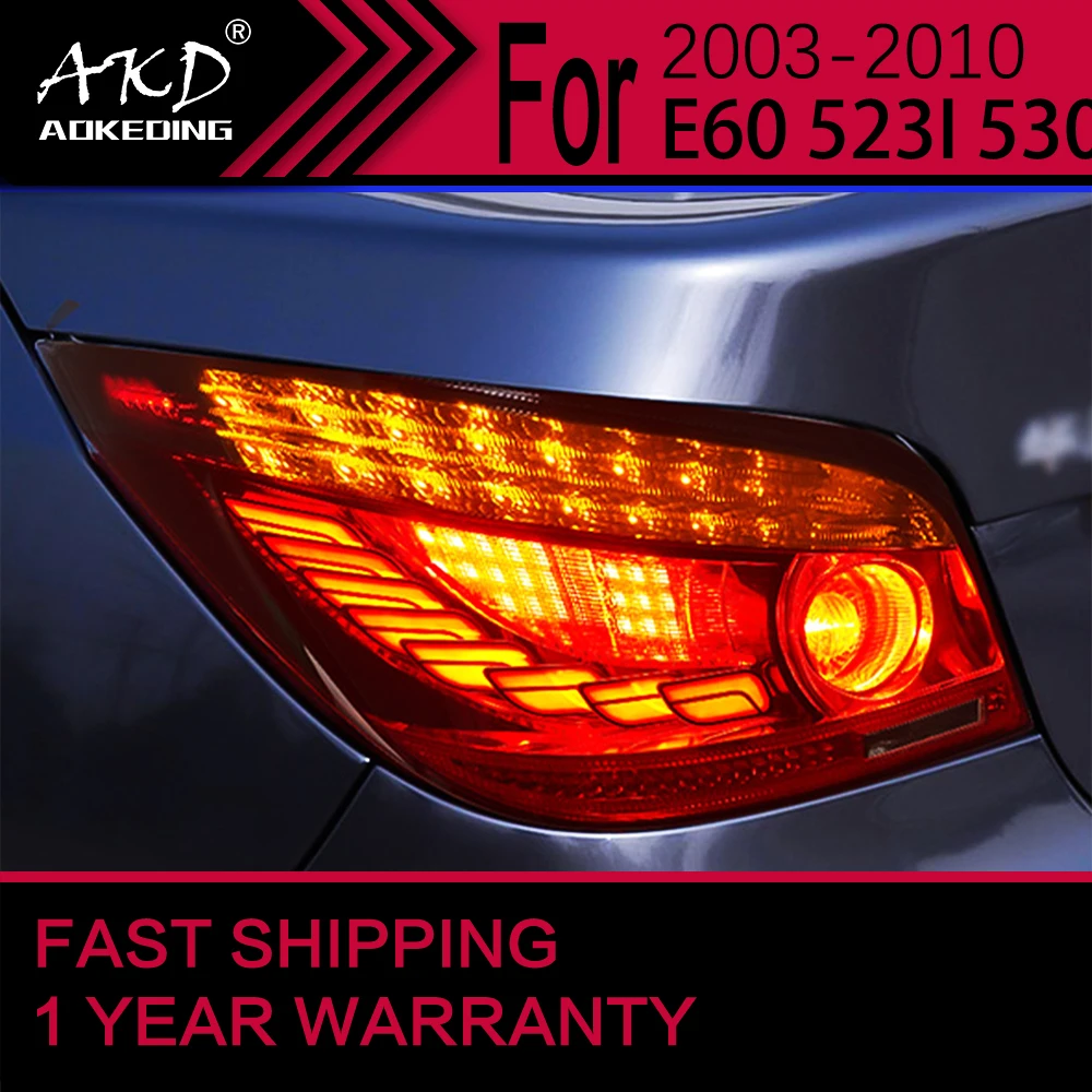 

Car Lights for BMW E60 523I 530I LED Tail Light 2003-2010 Rear Stop Lamp Brake Signal DRL Reverse Automotive Accessories