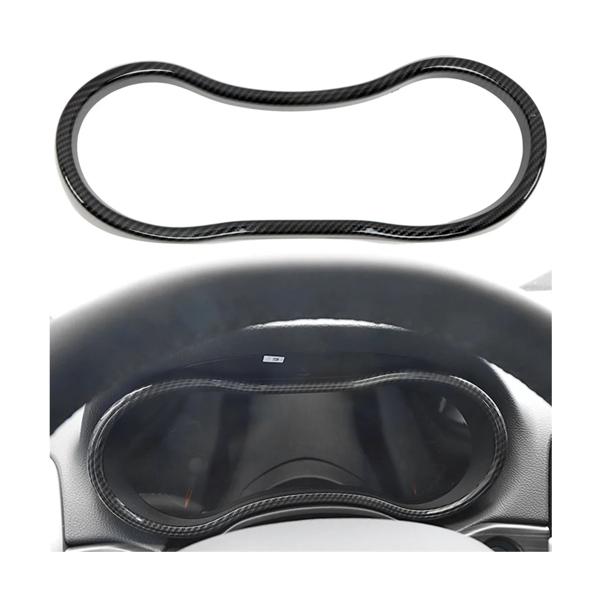 

Car Carbon Fiber Interior Dashboard Meter Display Frame Cover Trim for Dodge Durango 2014 2015 2016 2017 2018 2019 2020