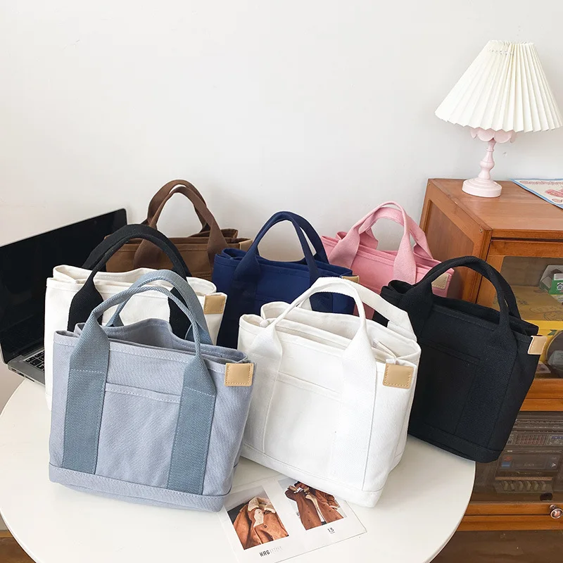 

Spring and Summer New Japanese Large-capacity Canvas Bag Handbag Women's Bag Handbag Fashion All-match Fashion Versatile