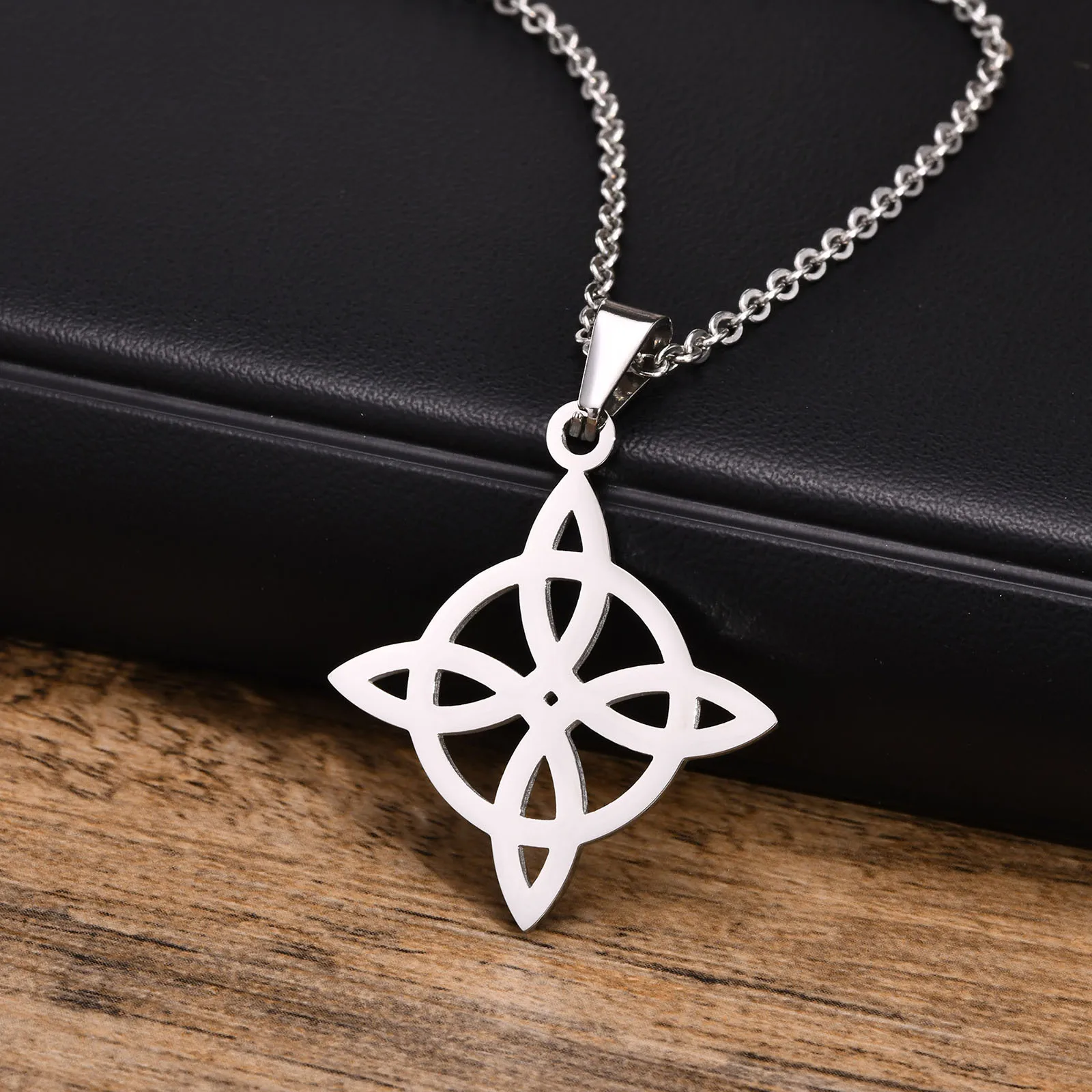 Vnox Witchcraft Witch's Кельтский Узел геометрические ожерелья для мужчин женщин